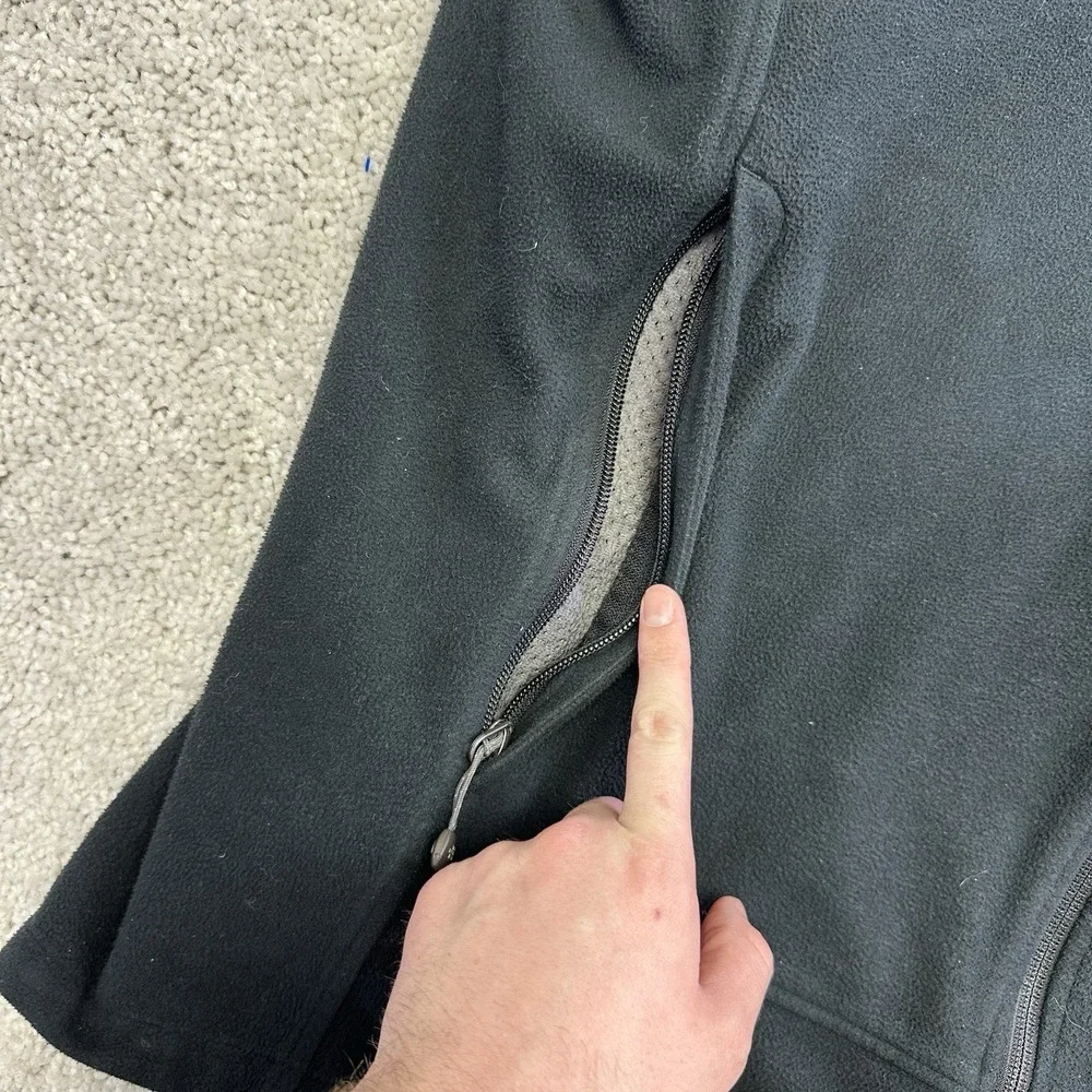 The North Face Windwall Mens XXL Black Full Zip Fleece Jacket
